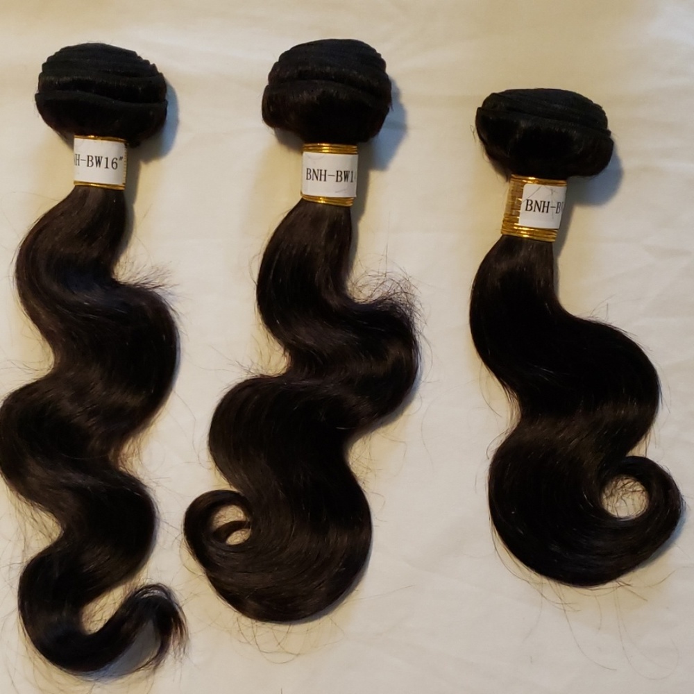 100% Brazilian virgin hair Bodywave 12" 14" 16"
